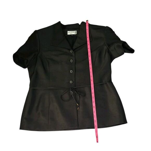 Kasper Asl Dress Women’s Size 12 Black 2 Piece Pant Set 100% Silk - Picture 7 of 16